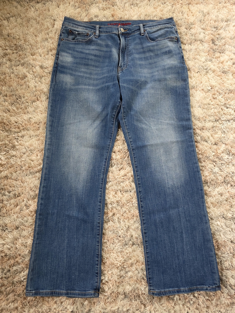 Lucky Brand Mens Easy Rider Medium Blue Bootcut Jeans. 36X32. Worn Once.